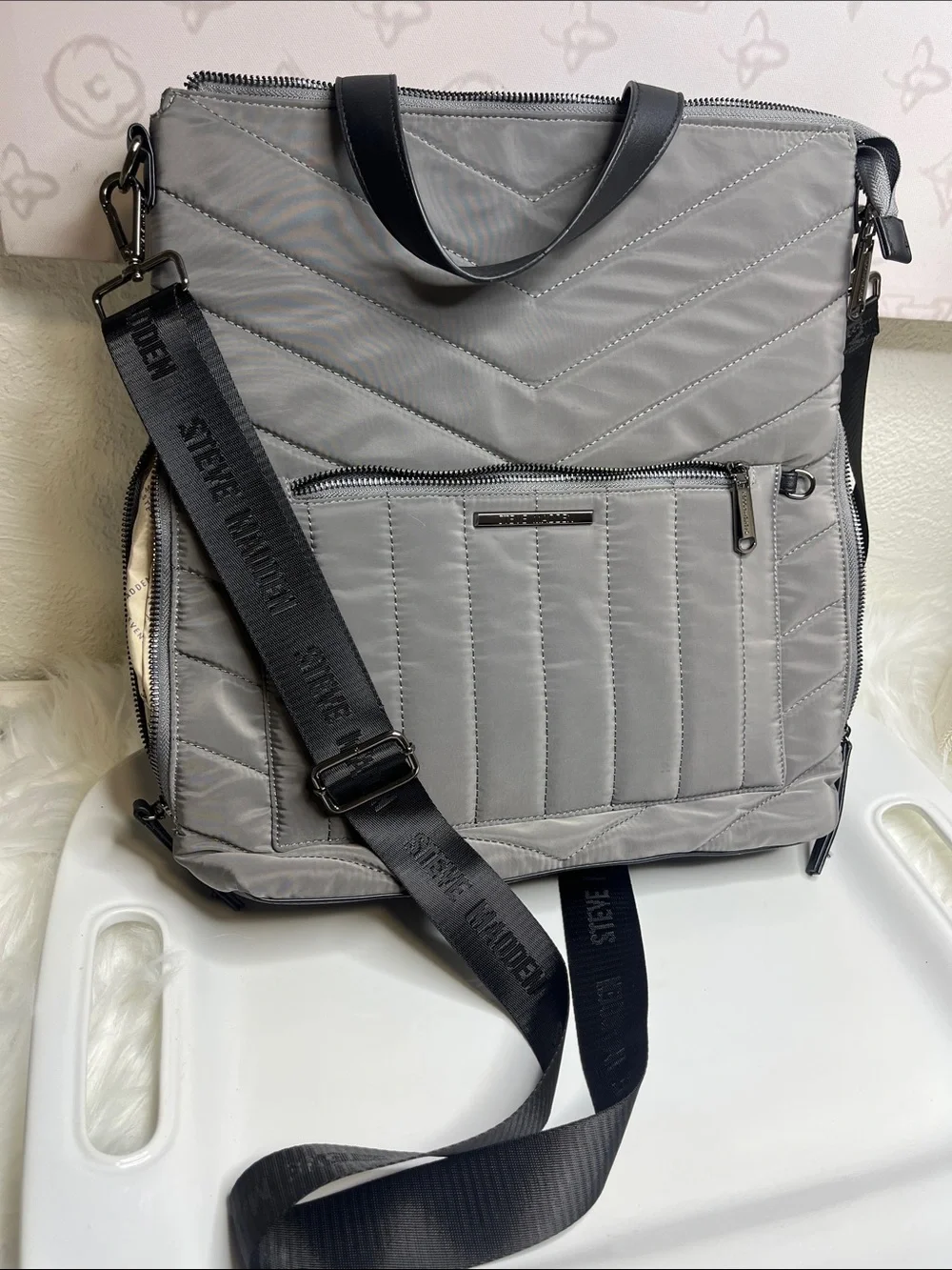 Steve Madden Laptop Cossbody/Backpack convertible